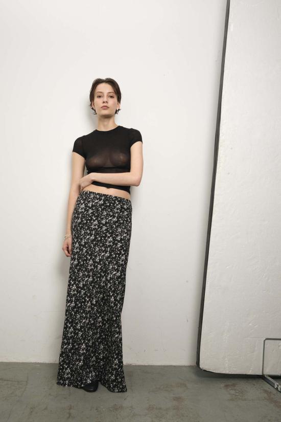  패리스 조지아 롱 스커트 파리 조지아 바이어스 하프 슬립 스커트 - PARIS GEORGIA