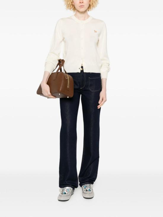  메종키츠네 가디건 메종 키츠네 베이비 폭스 울  베이지 - MAISON KITSUNE