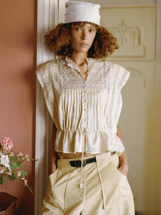  씨뉴욕 블라우스 씨 나이 에델 탑 버터 - SEA NY