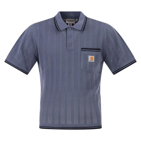 26SS 칼하트 폴로 티셔츠 I036168 LIGHT BLUE