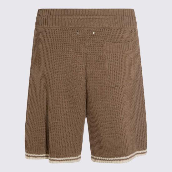  골든구스 숏팬츠 골든 구스 브라운 코튼 반바지 - GOLDEN GOOSE