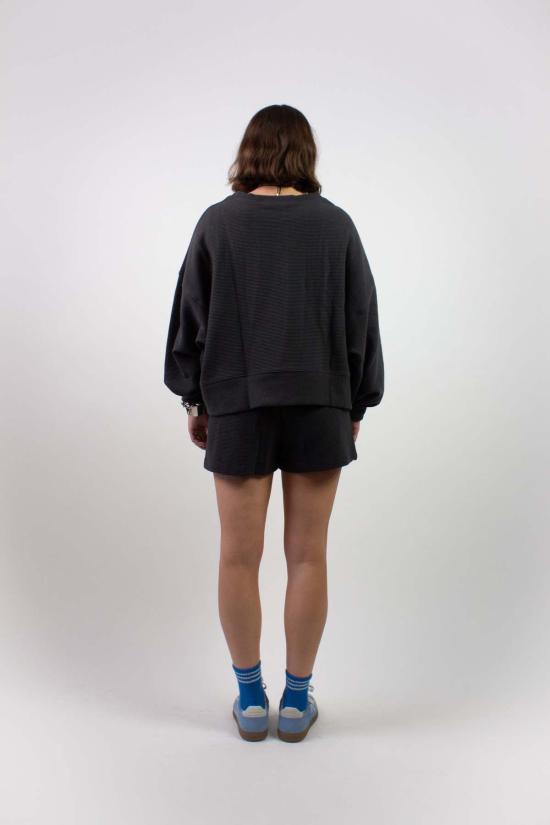  NA NIN 숏팬츠 나닌 클로이 리플드 코튼 반바지, 페이디드 블랙 - OTHER BRANDS