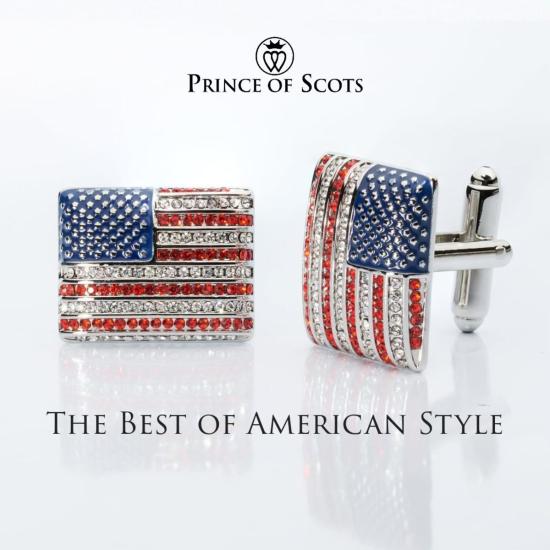 Prince of Scots 커프스 링크/타이 홀더 - PRINCE OF SCOTS