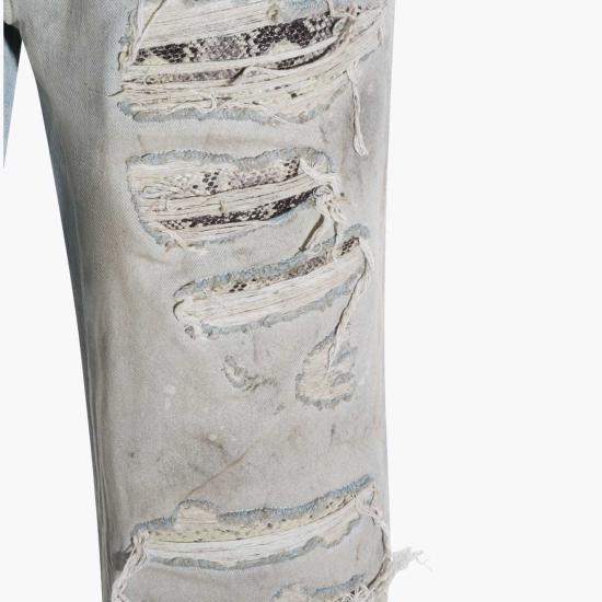  아미리 데님 팬츠 라이트 블루 코튼 진 블루 - AMIRI