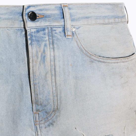  아미리 데님 팬츠 라이트 블루 코튼 진 블루 - AMIRI