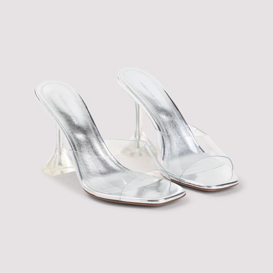  아미나 무아디 샌들 Amina Muaddi Lupita 글라스 슬리퍼  투명 - AMINA MUADDI