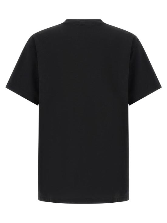  스톤 아일랜드 반팔 티셔츠 로고 컴퍼스 티셔츠 블랙 - STONE ISLAND