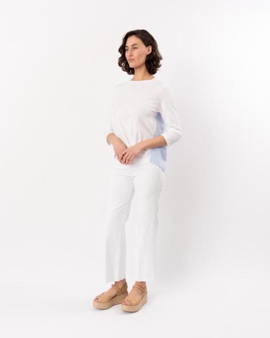  엘리엇 로렌 팬츠 슬릿 포켓 스트레이트 레그  화이트 - ELLIOTT LAUREN