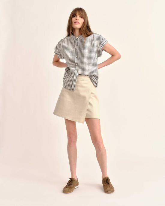  카르톨리나 숏팬츠 엘리사 스커트 아이보리 - CARTOLINA