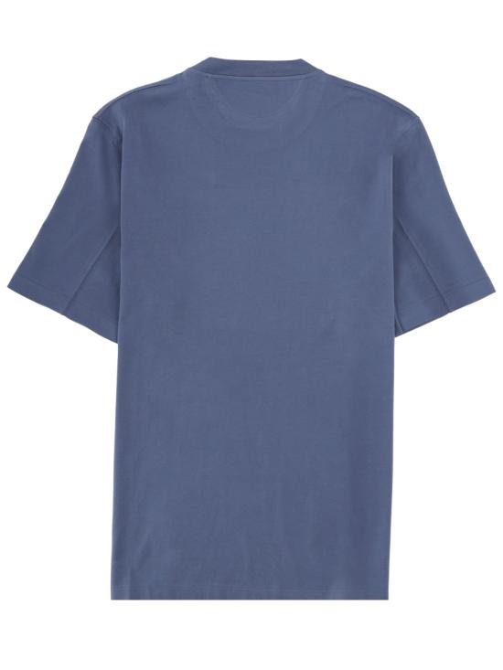 26SS 브루넬로 쿠치넬리 코튼 저지 크루넥 티셔츠 M0B138440 COM53 BLUE - BRUNELLO CUCINELLI