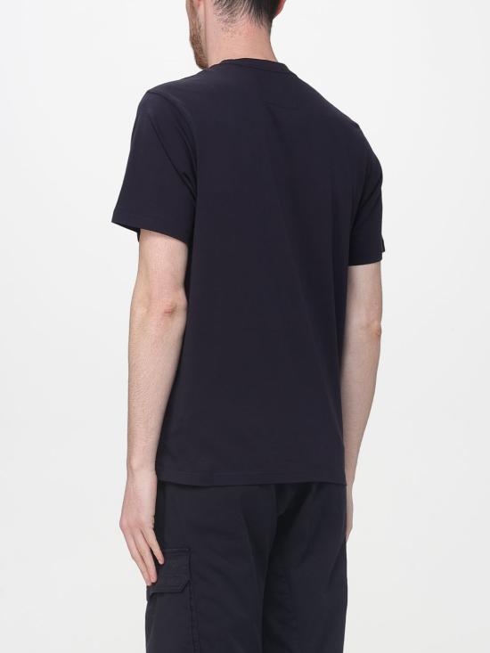 26SS 씨피 컴퍼니 30/1 저지 숏슬리브 로고 패치 티셔츠 RCCMTS726A005100W 888 Blue - C.P. COMPANY