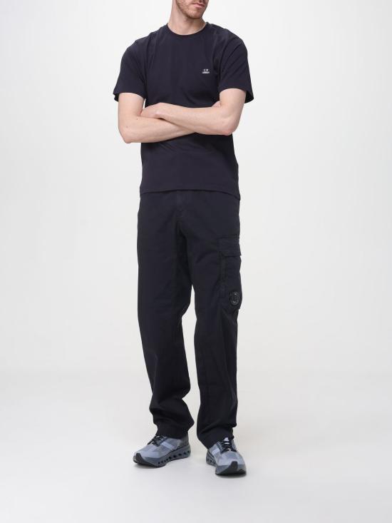 26SS 씨피 컴퍼니 30/1 저지 숏슬리브 로고 패치 티셔츠 RCCMTS726A005100W 888 Blue - C.P. COMPANY