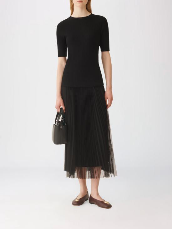 25FW 파비아나 필리피 롱 스커트 GND215F426L548 825 Black - FABIANA FILIPPI