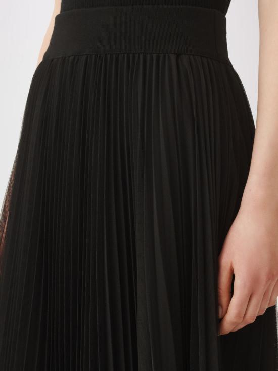 25FW 파비아나 필리피 롱 스커트 GND215F426L548 825 Black - FABIANA FILIPPI