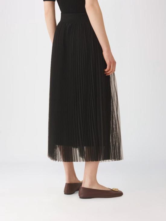 25FW 파비아나 필리피 롱 스커트 GND215F426L548 825 Black - FABIANA FILIPPI