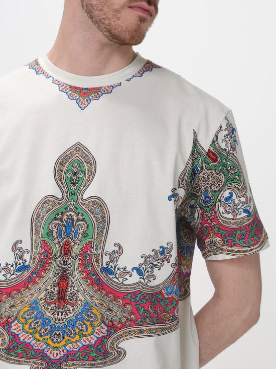 26SS 에트로 반팔 티셔츠 MRMA0002AKI11 X0860 Yellow Cream - ETRO