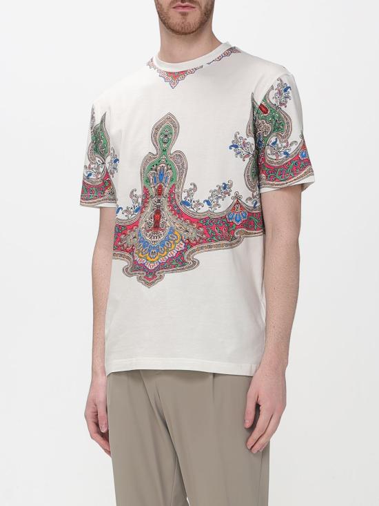 26SS 에트로 반팔 티셔츠 MRMA0002AKI11 X0860 Yellow Cream - ETRO