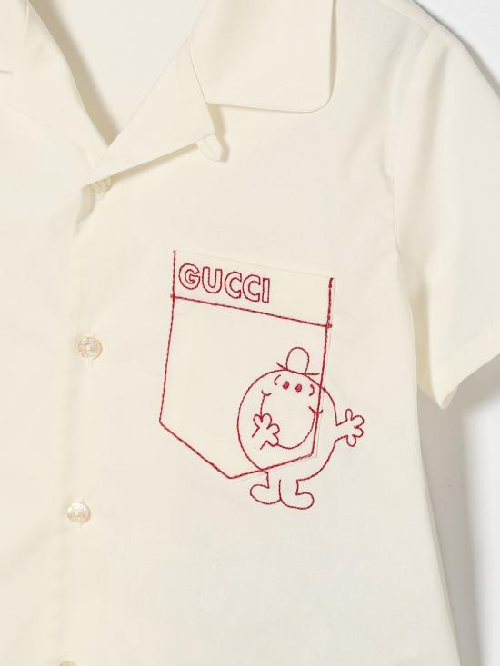 26SS [키즈] 구찌 셔츠 848695XWA71 9043 White - GUCCI