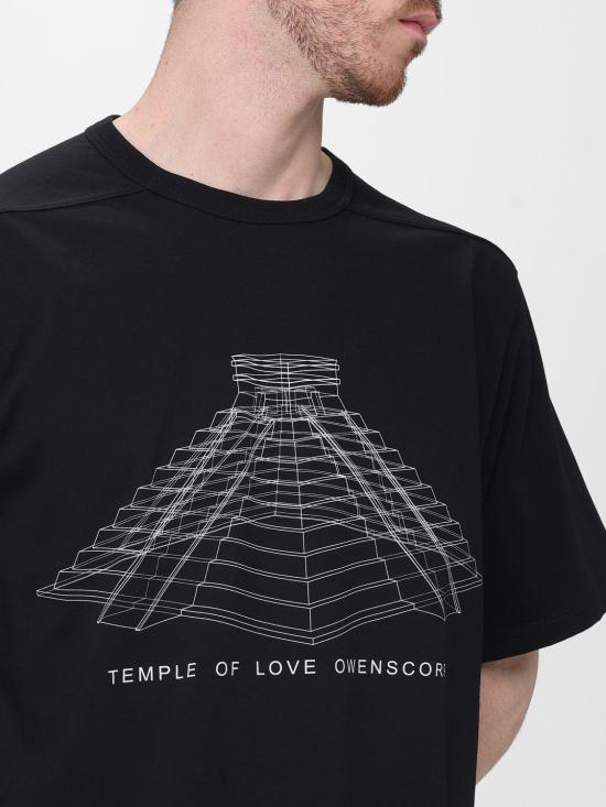 26SS 릭 오웬스 반팔 티셔츠 RR01F2232JAEP1309 11 Black - RICK OWENS