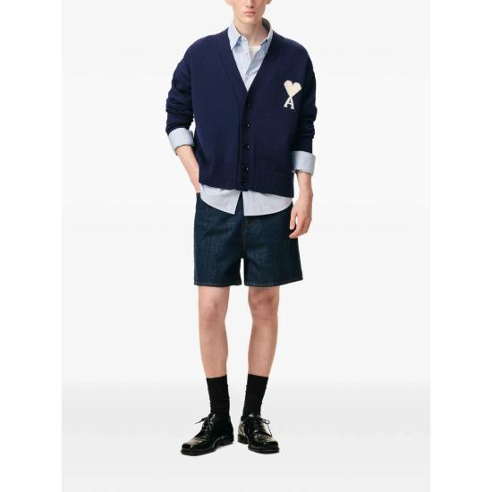 26SS 아미 울 드 하트 가디건 UKC380 KN0156A116 BLUE