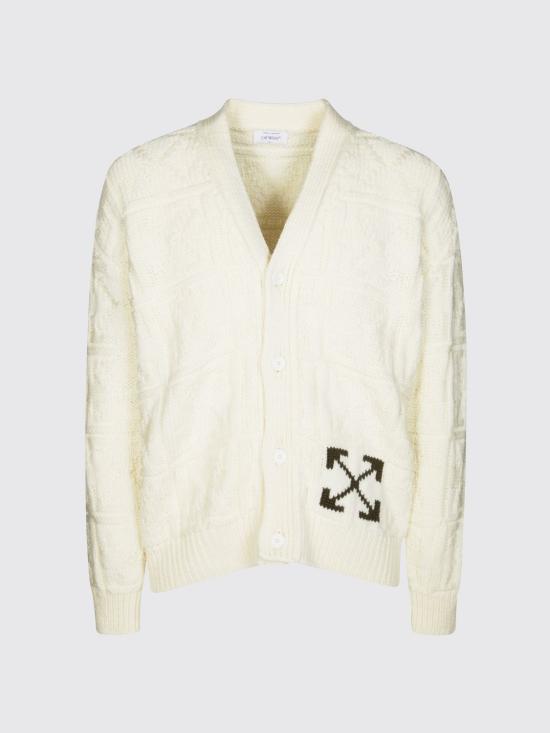 25FW 오프화이트 울 드롭 숄더 가디건 OMHB02FL25KNI001 0B58 Beige