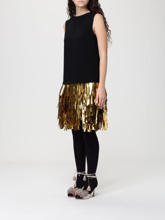 26SS 모스키노 롱 원피스 04350524 2555 Gold - MOSCHINO