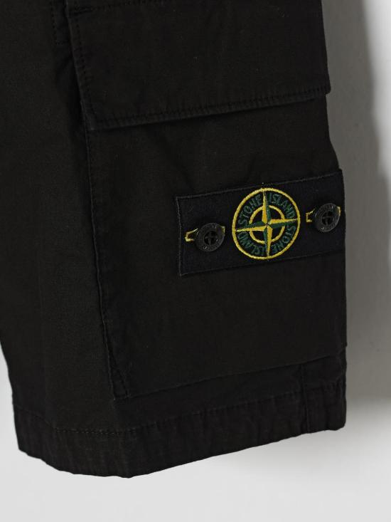 26SS [키즈] 스톤 아일랜드 쇼츠/버뮤다 L100003S0001 V0029 Black - STONE ISLAND