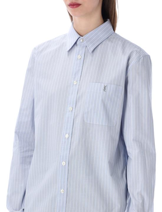 26SS 생로랑 반팔 티셔츠 861080Y7J66 4427 Blu - SAINT LAURENT