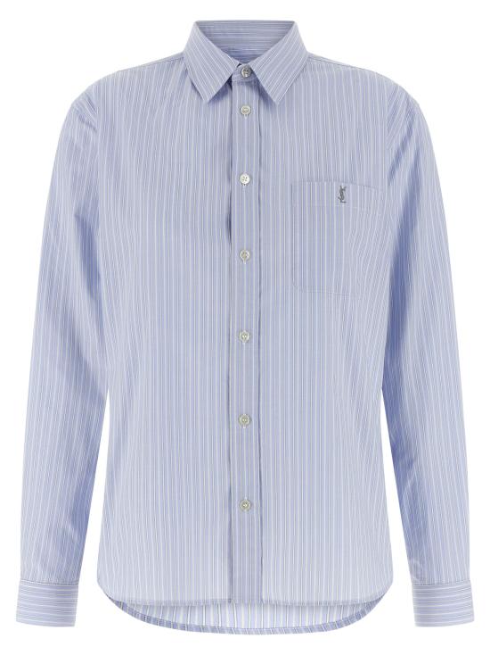 26SS 생로랑 반팔 티셔츠 861080Y7J66 4427 AZZURRO