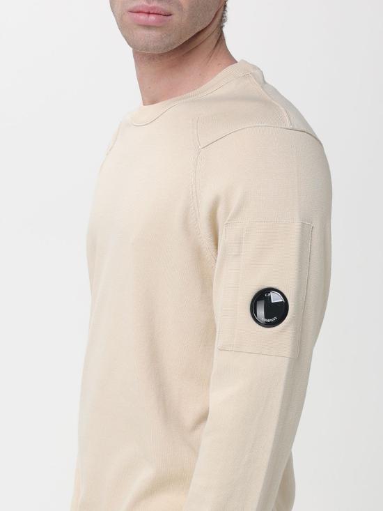 26SS 씨피 컴퍼니 코튼 씨 아일랜드 크루넥 렌즈 니트 20CMKN183A110560A 114 Beige - C.P. COMPANY