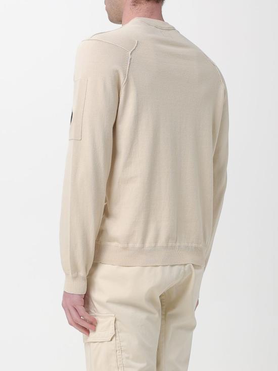 26SS 씨피 컴퍼니 코튼 씨 아일랜드 크루넥 렌즈 니트 20CMKN183A110560A 114 Beige - C.P. COMPANY