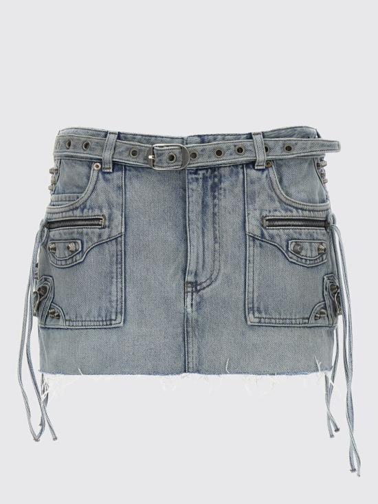 25FW 발렌시아가 카골 미니 스커트 764534TDW14 4016 Blue