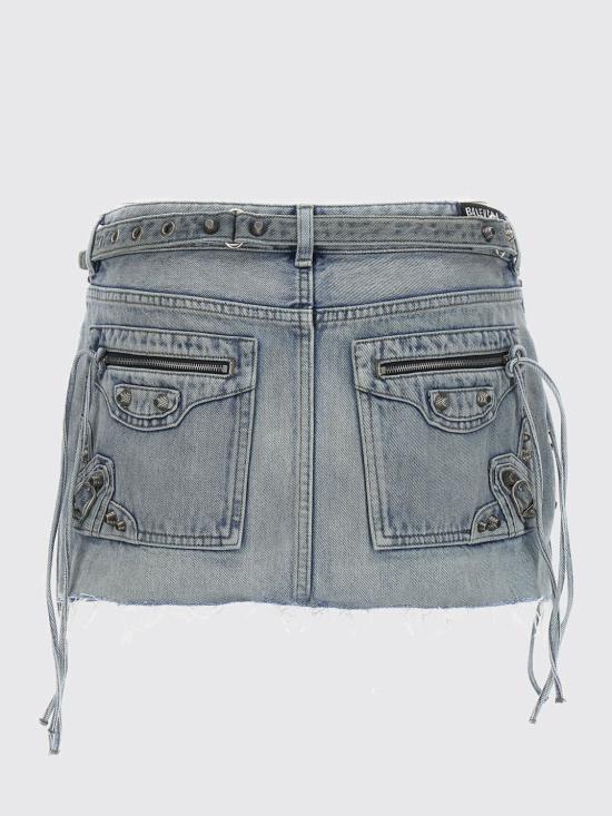 25FW 발렌시아가 카골 미니 스커트 764534TDW14 4016 Blue - BALENCIAGA