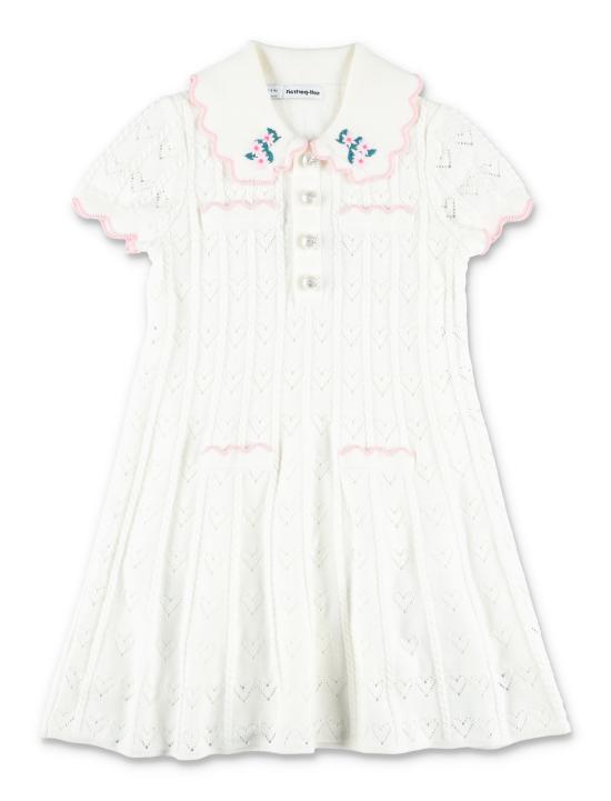 26SS [키즈] 셀프 포트레이트 원피스 RS26 721S C Bianco - SELF PORTRAIT