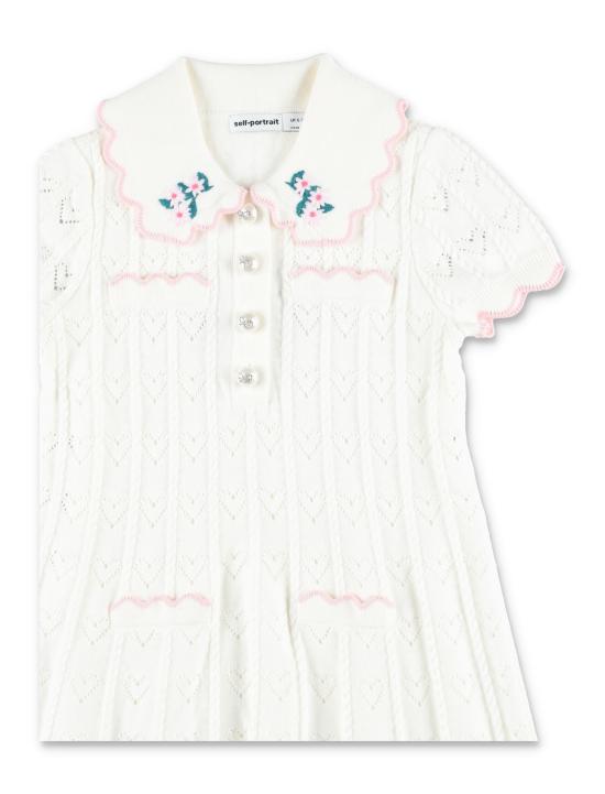 26SS [키즈] 셀프 포트레이트 원피스 RS26 721S C Bianco - SELF PORTRAIT