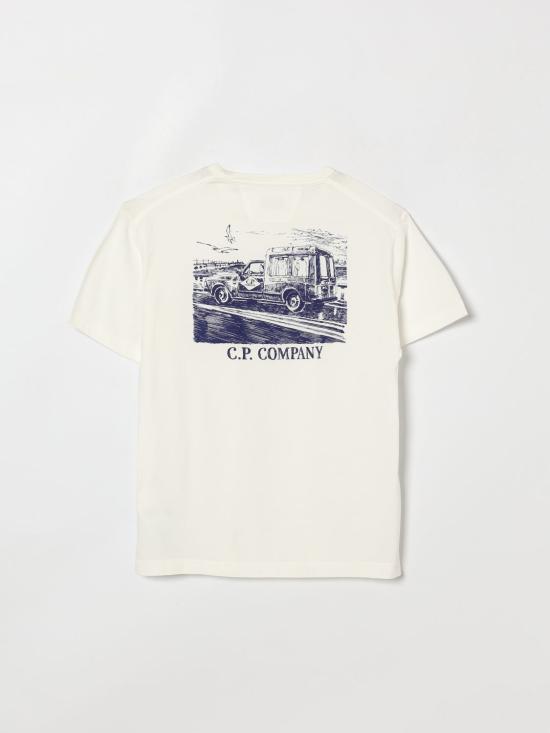 26SS [키즈] 씨피 컴퍼니 티셔츠 CNM00HLAA17 10135 White - C.P. COMPANY