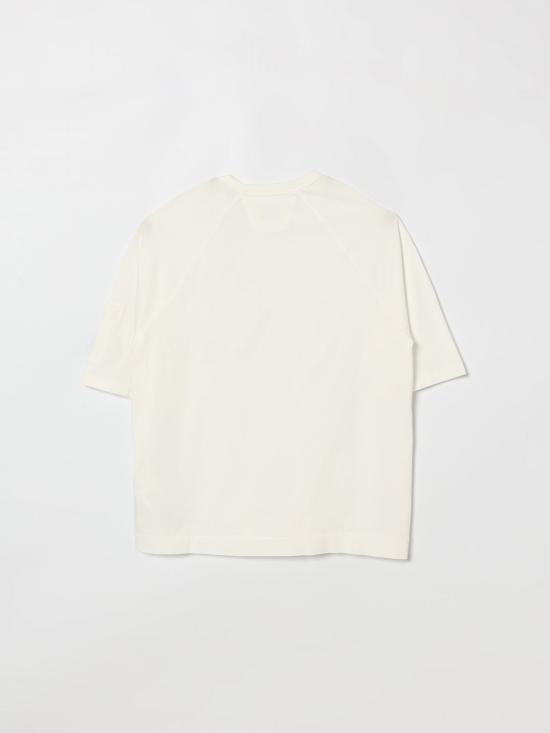 26SS [키즈] 씨피 컴퍼니 티셔츠 CMM00RLAA17 10135 White - C.P. COMPANY