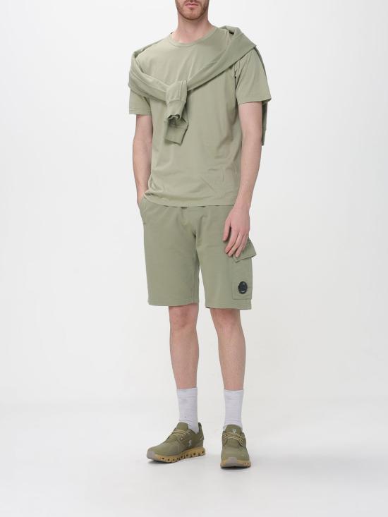 26SS 씨피 컴퍼니 라이트 플리스 크루넥 스웨트셔츠 20CMSS711A002246G 610 Green - C.P. COMPANY