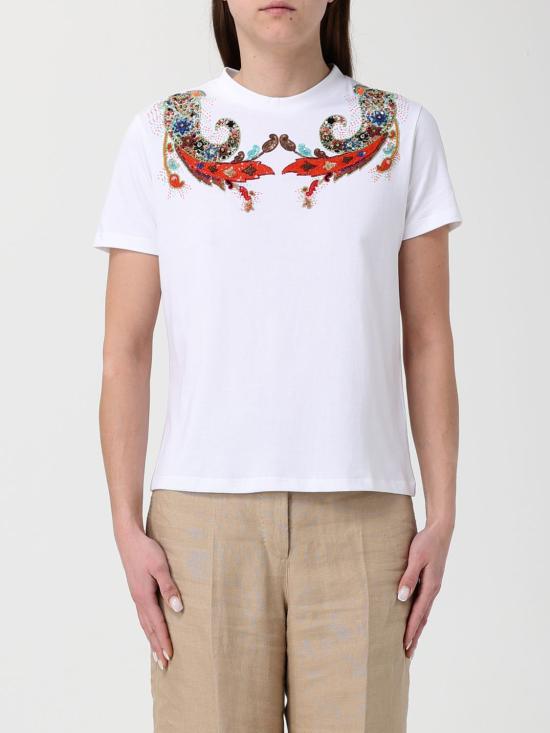 26SS 에트로 반팔 티셔츠 WRMA0006AR114 W0001 White