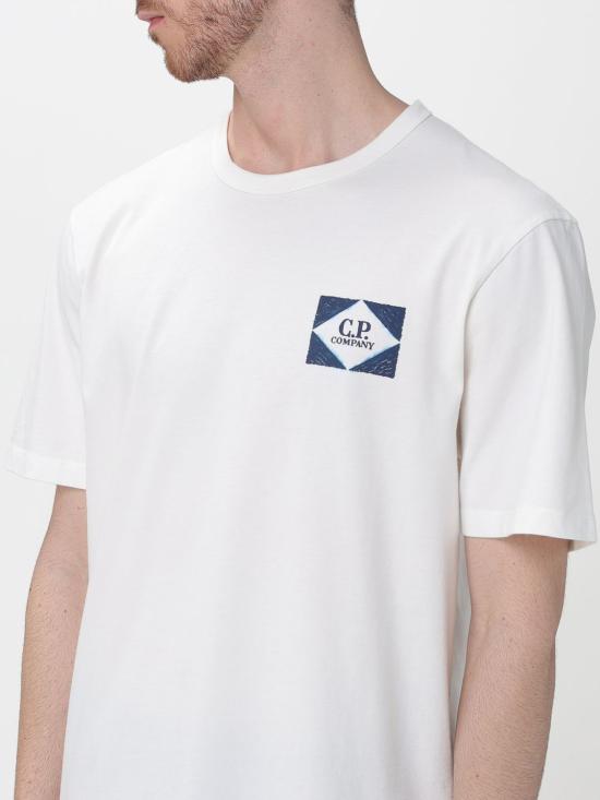 26SS 씨피 컴퍼니 반팔 티셔츠 20CMTS267A110656W 103 White - C.P. COMPANY