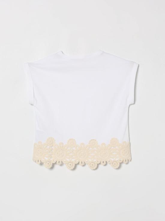 26SS [키즈] 리우조 티셔츠 GA6047JS003 10601 White - LIU JO