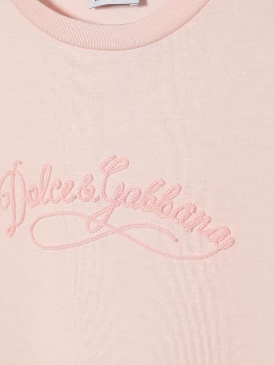 26SS [키즈] 돌체앤가바나 티셔츠 L5JTNKG7PYF F0372 Pink - DOLCE & GABBANA