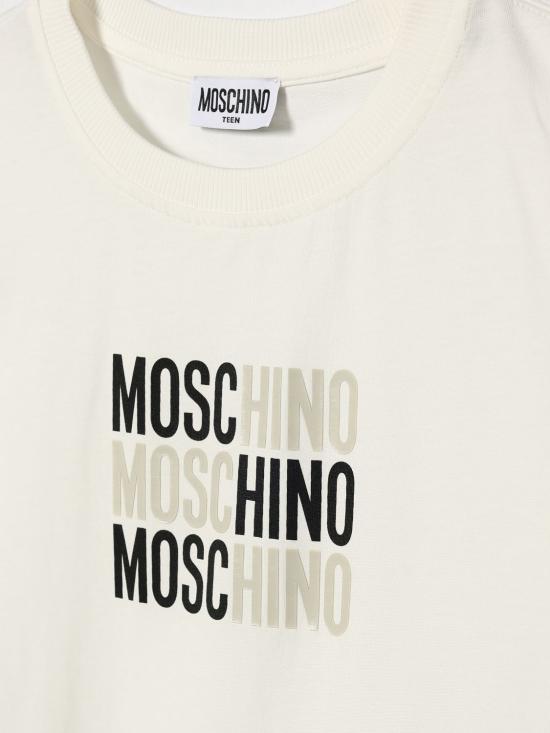 26SS [키즈] 모스키노 원피스 HDV0HTLAA23 10063 Yellow Cream - MOSCHINO