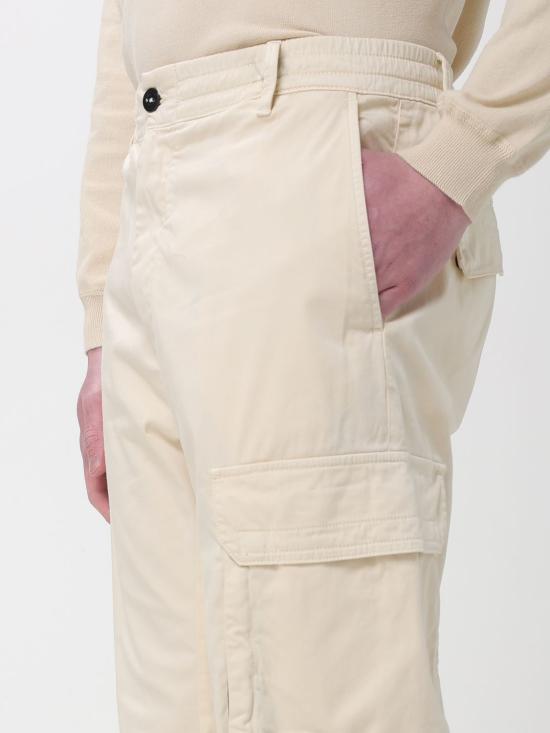 26SS 씨피 컴퍼니 스트레치 사틴 레귤러 카고 팬츠 20CMPA135A005694G 114 Beige - C.P. COMPANY