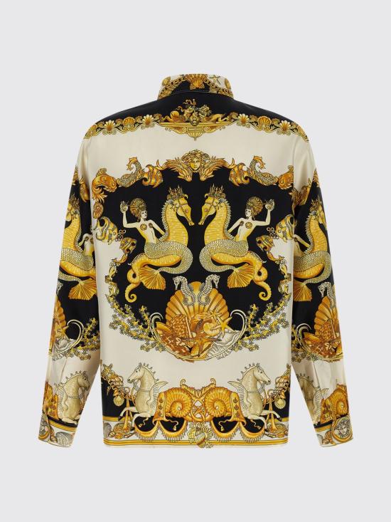 25FW 베르사체 긴팔 셔츠 10194381A14567 5W800 Beige - VERSACE