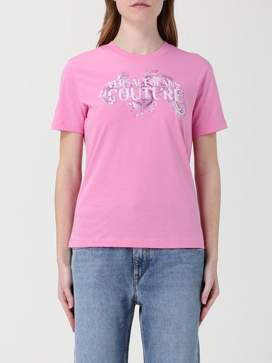 26SS 베르사체 반팔 티셔츠 80HAHE02CJ00E 499 Pink