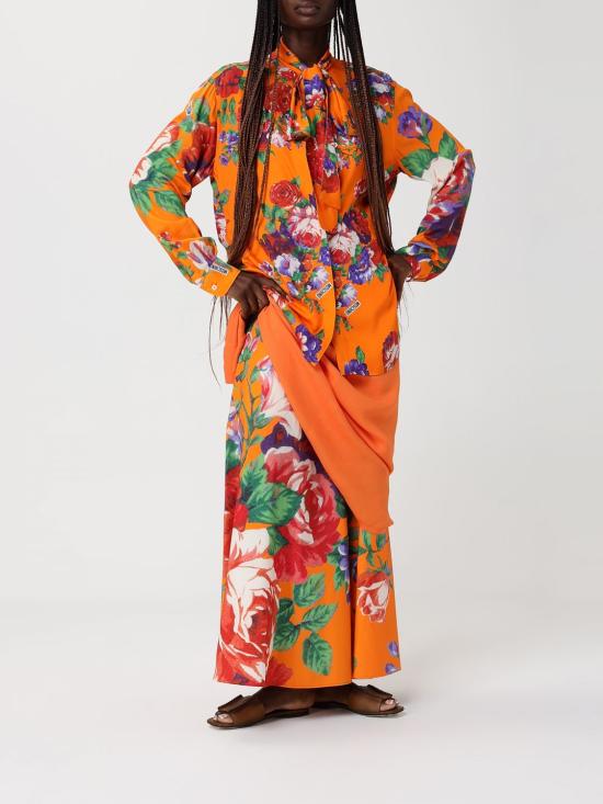 26SS 모스키노 롱 원피스 04200544 0125 Orange - MOSCHINO