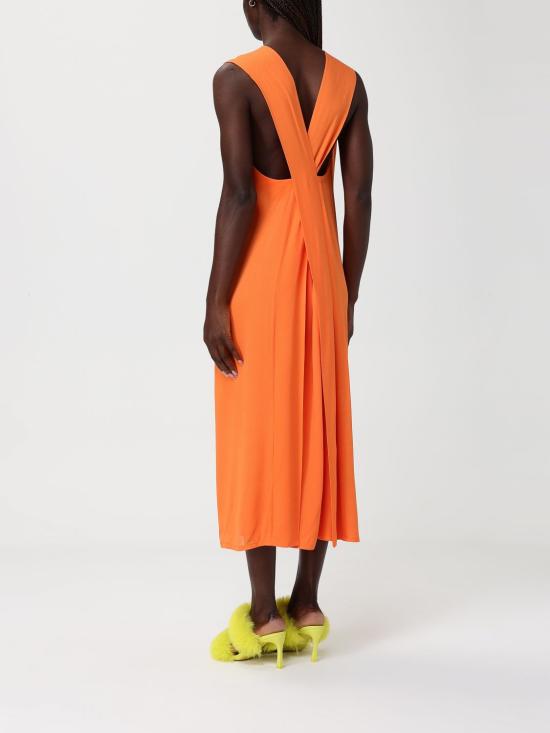 26SS 모스키노 롱 원피스 04200544 0125 Orange - MOSCHINO