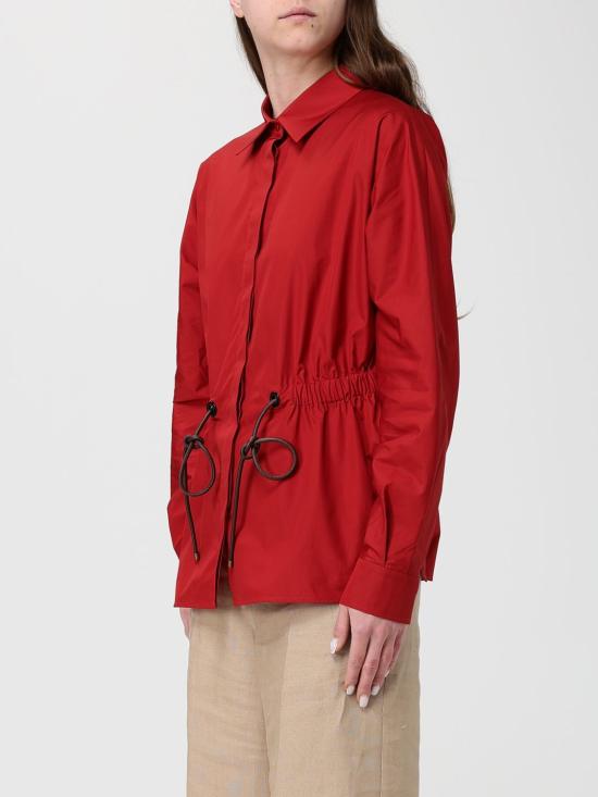 26SS 막스마라 Tazzina 드로스트링 셔츠 2611111052600 015 Red - MAX MARA