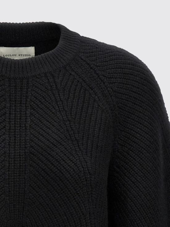 25FW 루루 스튜디오 스웨터 KAWA Black - LOULOU STUDIO